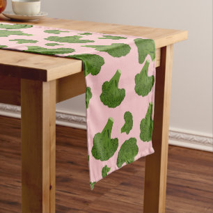 Chemin De Table Long Motif Broccoli