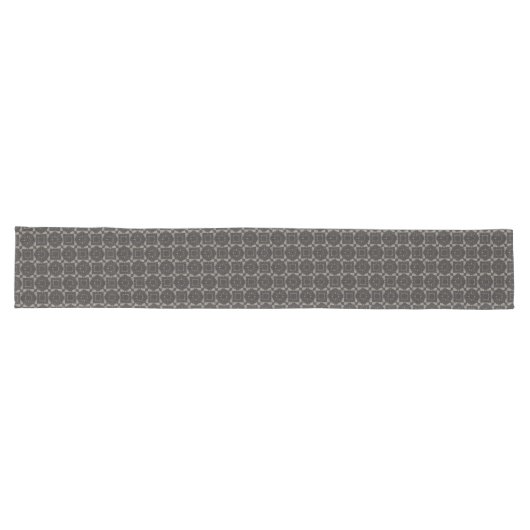 Chemin De Table Long Motif Brown et gris (Horizontal)