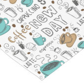 Chemin De Table Long Motif d'amants de café (Coin)