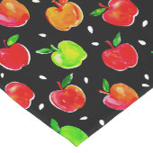 Chemin De Table Long Motif d'aquarelle des pommes (Coin)