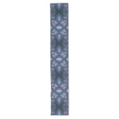 Chemin De Table Long Motif d'art fractal 3D turquoise violet rose (Devant)