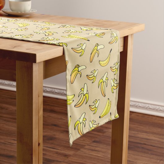 Chemin De Table Long Motif de banane (In Situ)