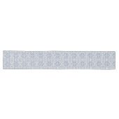Chemin De Table Long Motif de carreaux de fleurs bleus (Horizontal)