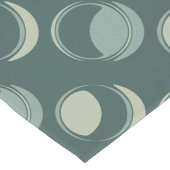 Chemin De Table Long Motif de cercle géométrique vert moderne (Coin)