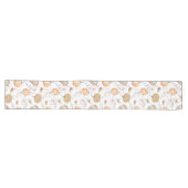 Chemin De Table Long Motif de citrouille à l'aquarelle automne rustique (Horizontal)