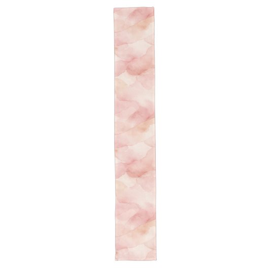 Chemin De Table Long Motif de design abstrait moderne rose tendre (Devant)