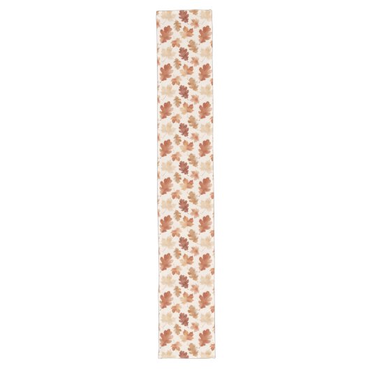 Chemin De Table Long Motif de feuille d'automne confortable (Devant)