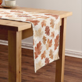 Chemin De Table Long Motif de feuille d'automne confortable (In Situ)