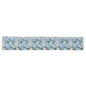 Chemin De Table Long Motif de fleurs rose Lilly (Horizontal)