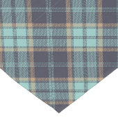 Chemin De Table Long Motif de Jacquard rustique Brown bleu Tartan Plaid (Coin)