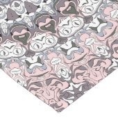 Chemin De Table Long Motif de mandala rose et blanc (Coin)