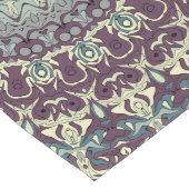 Chemin De Table Long Motif de mandala violet sarcelle et crème (Coin)