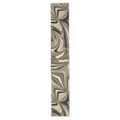 Chemin De Table Long Motif de sol noir et tan (Devant)