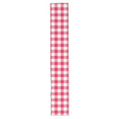 Chemin De Table Long Motif de vérification En vichy rouge (Devant)