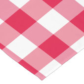 Chemin De Table Long Motif de vérification En vichy rouge (Coin)