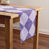 Chemin De Table Long Motif diamant de Checker Violet 16 x 108 (In Situ)