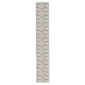 Chemin De Table Long Motif en chevron crème (Devant)