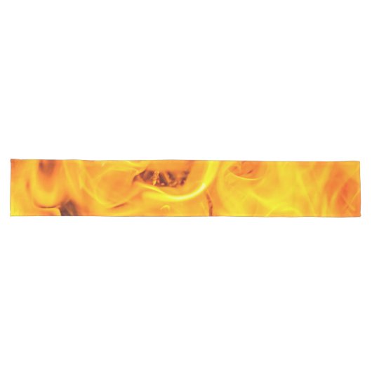 Chemin De Table Long Motif Feu Et Flames (Horizontal)