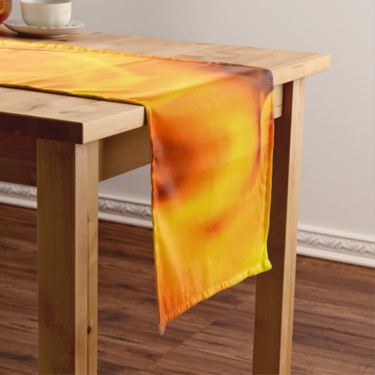 Chemin De Table Long Motif Feu Et Flames (In Situ)