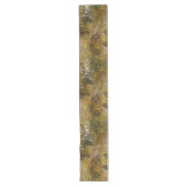 Chemin De Table Long Motif Feuille terrien (Devant)