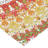 Chemin De Table Long Motif Fiesta Mandala en rouge, jaune et vert (Coin)