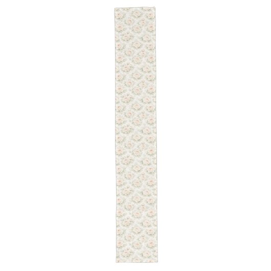 Chemin De Table Long Motif floral de mariage (Devant)