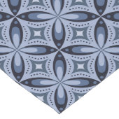 Chemin De Table Long Motif géométrique bleu de style rétro (Coin)