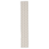 Chemin De Table Long Motif géométrique gris (Devant)