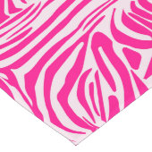 Chemin De Table Long Motif imprimé zèbre rose (Coin)