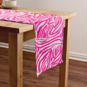 Chemin De Table Long Motif imprimé zèbre rose (In Situ)