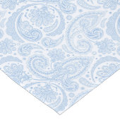 Chemin De Table Long Motif paisley bleu blanc (Coin)