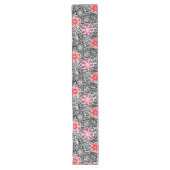 Chemin De Table Long motif plante A13A.b Black BG (Devant)