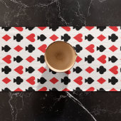 Chemin De Table Long Motif quatre formes de carte