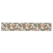Chemin De Table Long Motif sans couture avec filles noires et blanches (Horizontal)