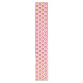 Chemin De Table Long Motif sans couture sur rose (Devant)