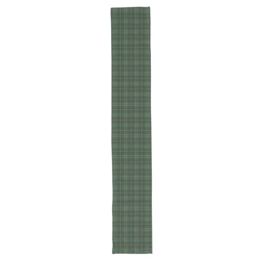 Chemin De Table Long Motif Tartan Jaune Vert (Devant)