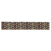 Chemin De Table Long Motif triangulaire géométrique (Horizontal)