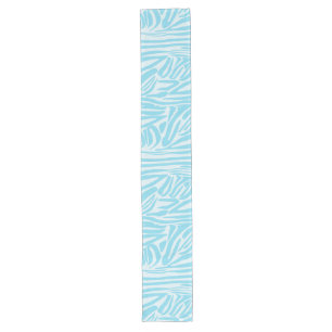 Chemin De Table Long Motif Zèbre Bleu