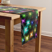 Chemin De Table Long Multicolor Christmas Star Rays-57191 (In Situ)