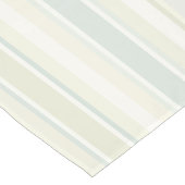 Chemin De Table Long Neutral Dusty Blue Striped | Rustic Farmhouse (Coin)
