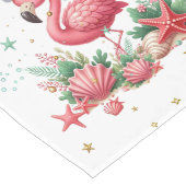 Chemin De Table Long Noël en Flamant rose juillet (Coin)