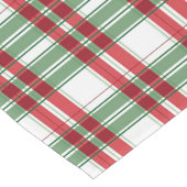 Chemin De Table Long Noël vert, rouge, blanc En vichy (Coin)