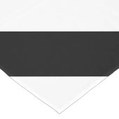 Chemin De Table Long Noir et blanc hanté rayé (Coin)