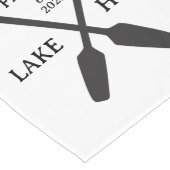 Chemin De Table Long Nom de famille personnalisé Lake House (Coin)