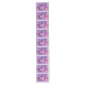 Chemin De Table Long Nuances de violet (Devant)