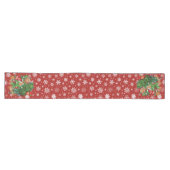 Chemin De Table Long Obtenir l'arbre de Noël en rouge (Horizontal)