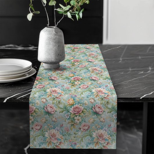 Chemin De Table Long Opulent Rococo Table Runner Riche Charme Artistiqu