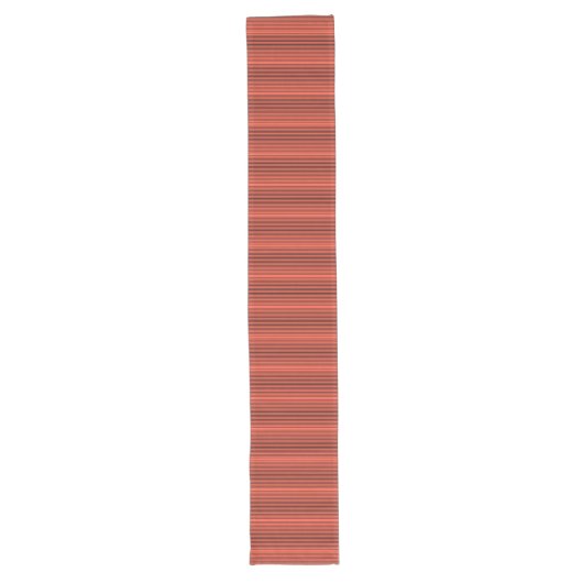 Chemin De Table Long Orange foncé avec bande noire (Devant)