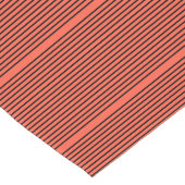 Chemin De Table Long Orange foncé avec bande noire (Coin)