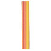 Chemin De Table Long Orange rouge jaune rayures (Devant)